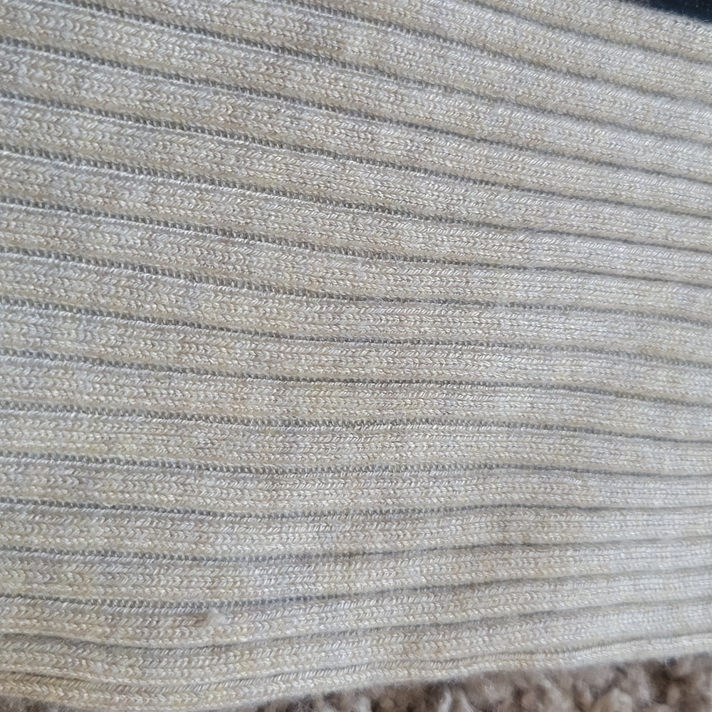 Style & Co Colorblock Turtleneck Sweater - Black, Cream, and Brown - Picture 8 of 11